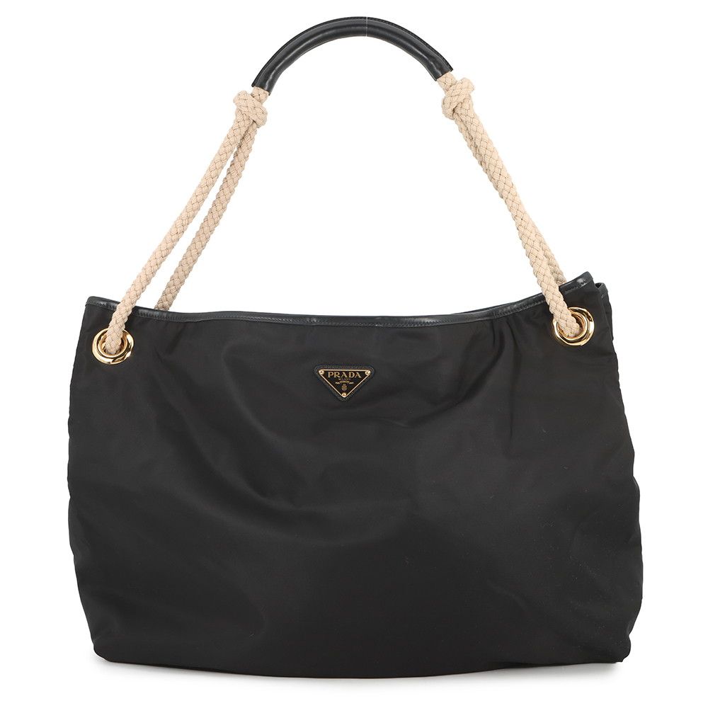 Prada Shoulder Bag Marina Large Re-Nylon Black