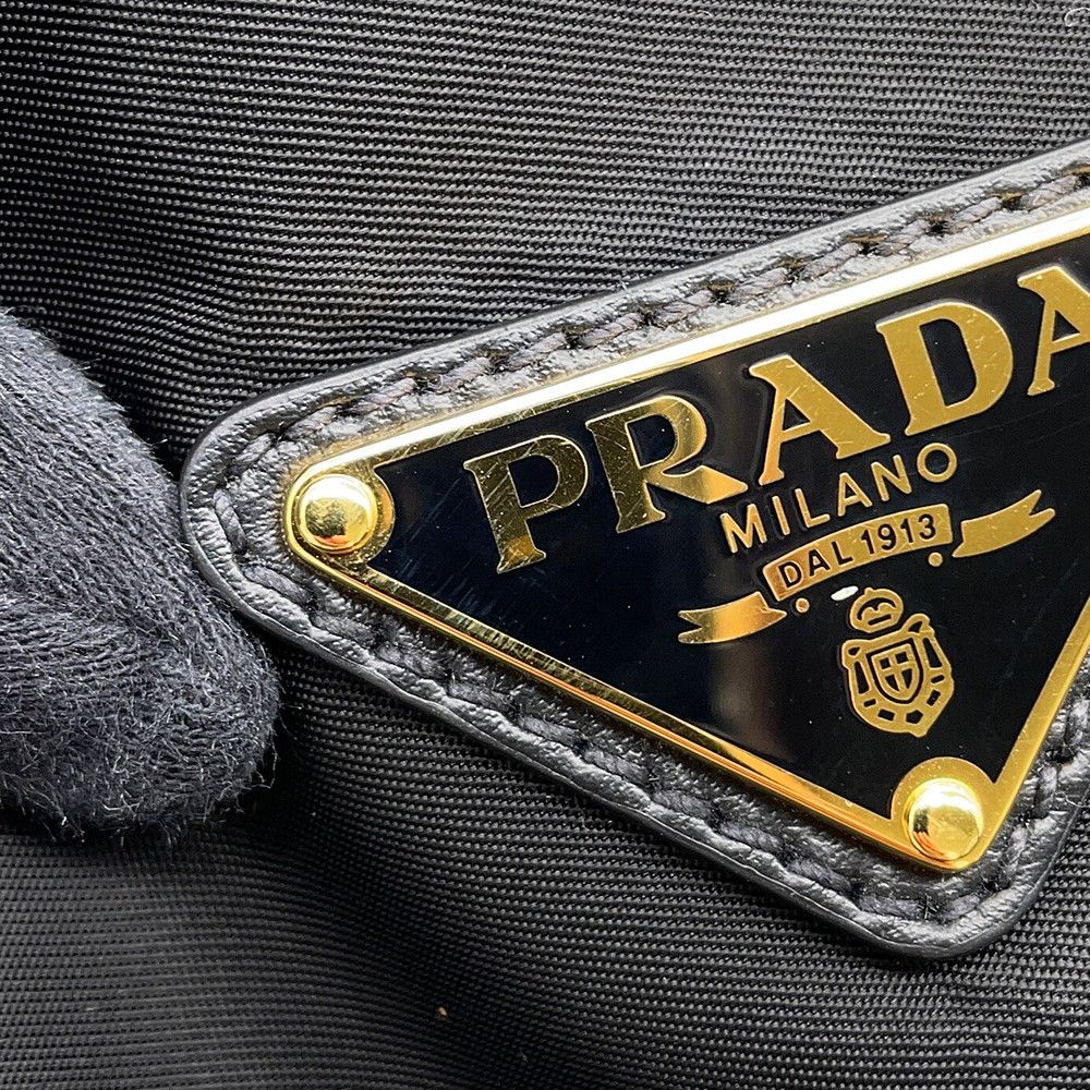 Prada Shoulder Bag Marina Large Re-Nylon Black — view 8