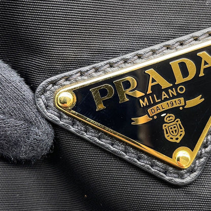 Prada Shoulder Bag Marina Large Re-Nylon Black — view 8