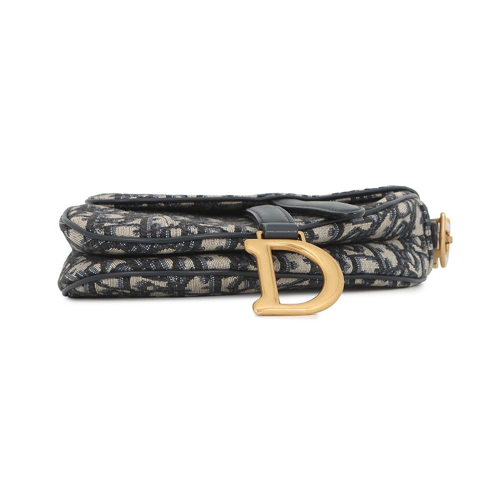 Dior Oak Saddle Bag Mini Canvas Trotter — view 3