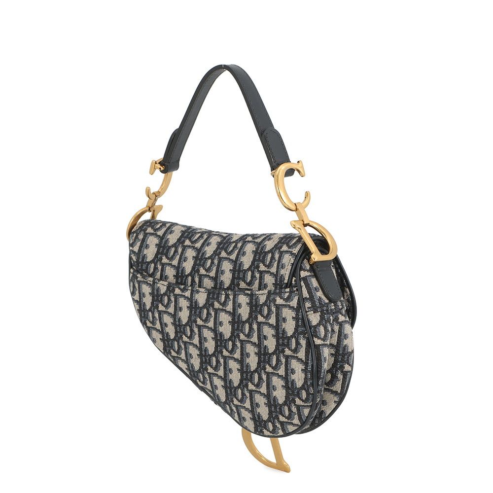 Dior Oak Saddle Bag Mini Canvas Trotter — view 2