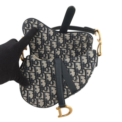 Dior Oak Saddle Bag Mini Canvas Trotter — view 5