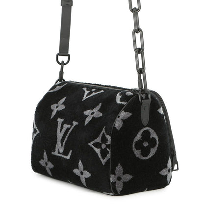 Louis Vuitton Handbag Monogram Eclipse Tufting Keepall Bandouliere 25 Black — view 2