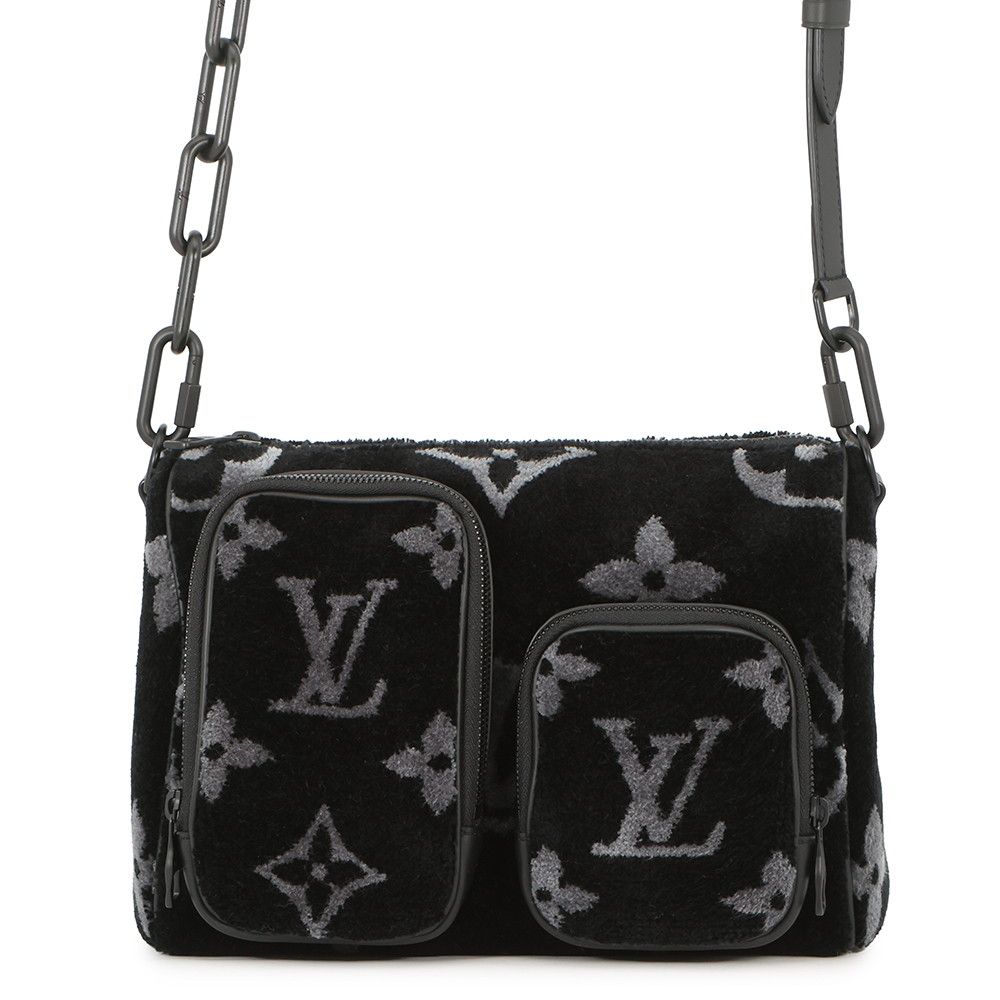 Louis Vuitton Handbag Monogram Eclipse Tufting Keepall Bandouliere 25 Black