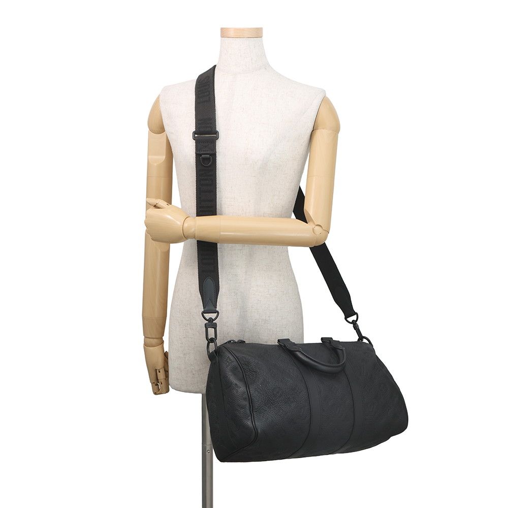 Louis Vuitton Handbag Monogram Taurillon Keepall Bandouliere 35 2-Way Shoulder — view 5
