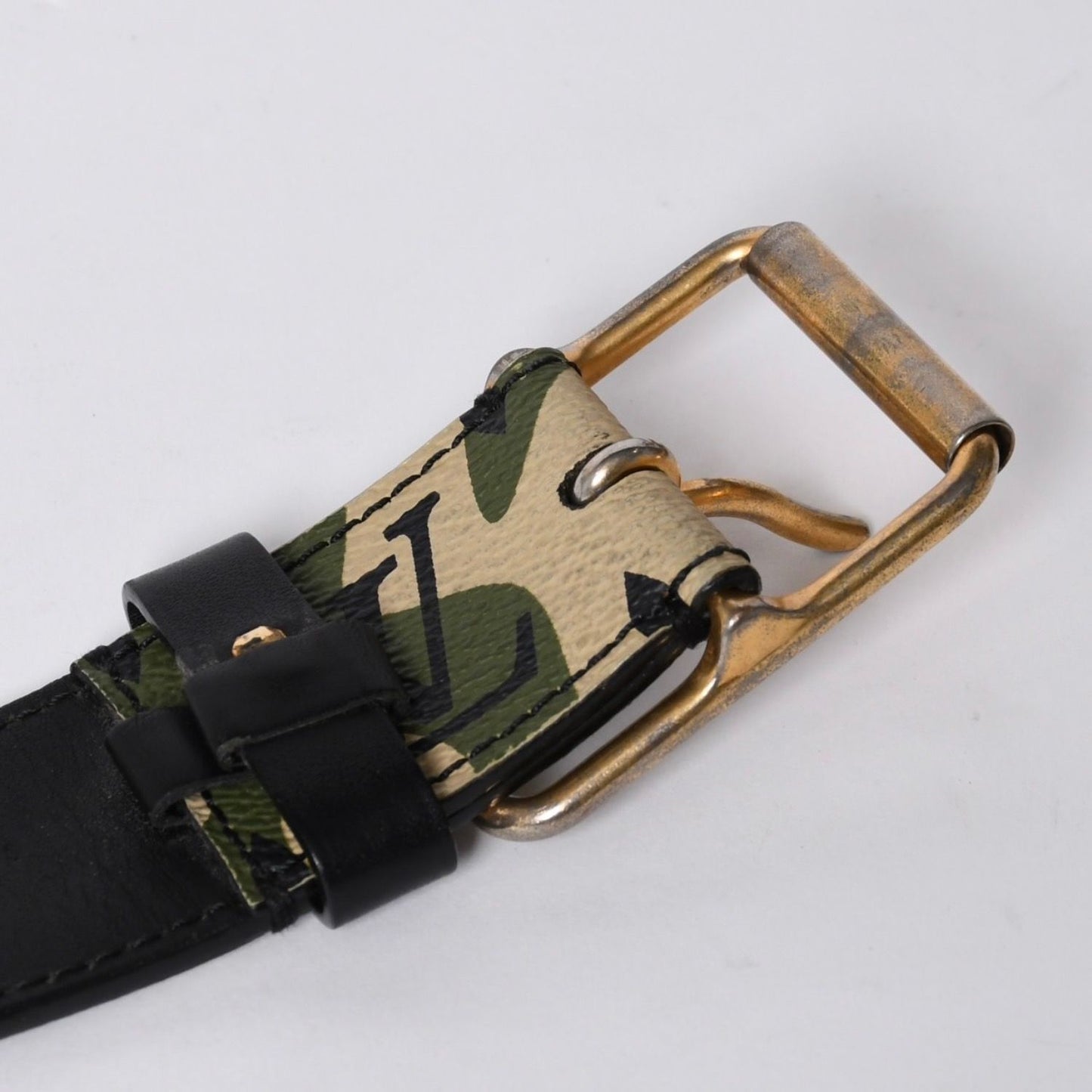 Louis Vuitton Belt Ceinture Monogram Moflage Takashi Murakami Gold — view 3