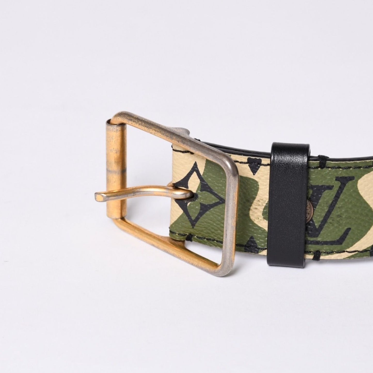 Louis Vuitton Belt Ceinture Monogram Moflage Takashi Murakami Gold — view 4