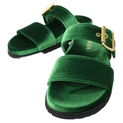Prada Velvet Slide Sandals
