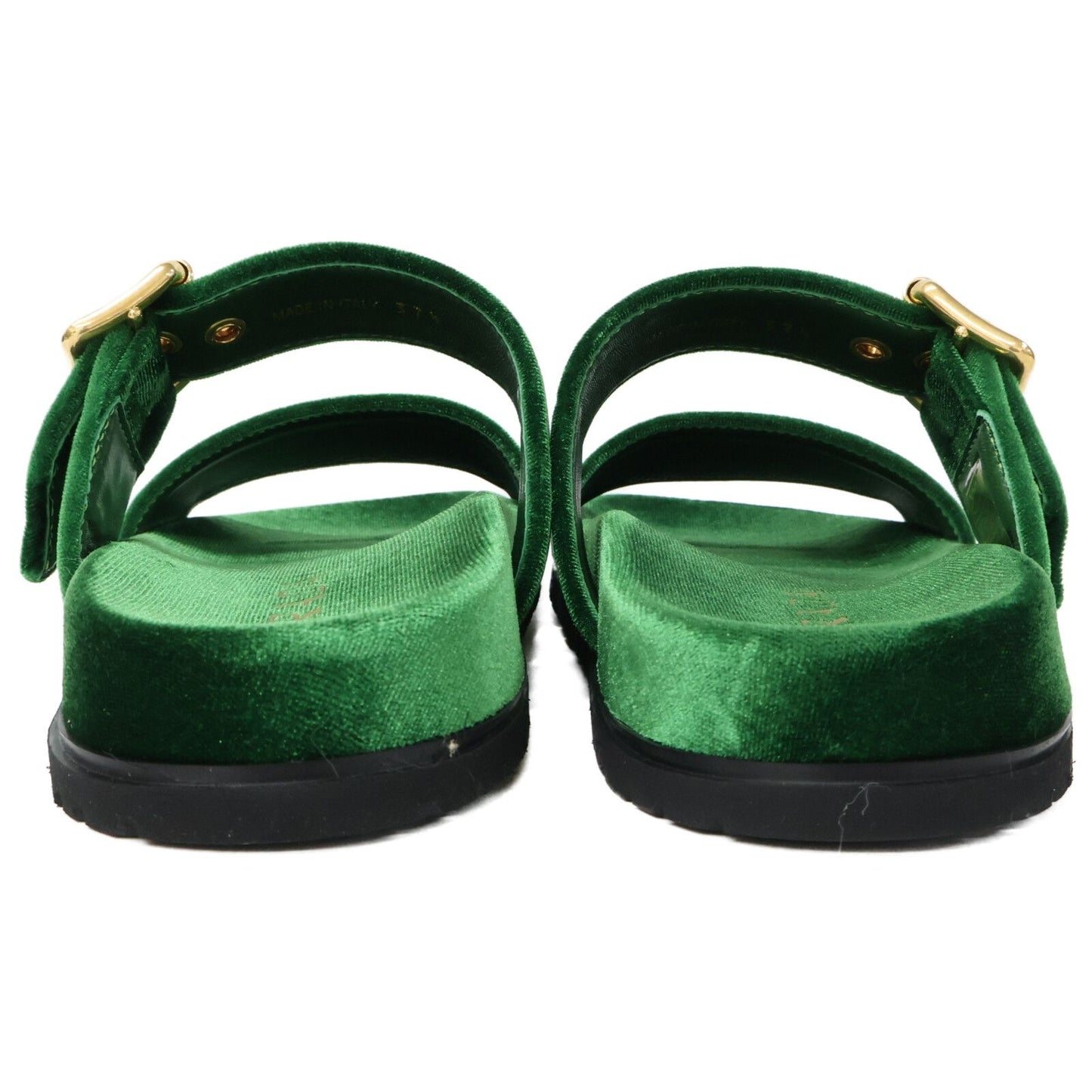 Prada Velvet Slide Sandals — view 3