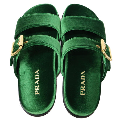 Prada Velvet Slide Sandals — view 5