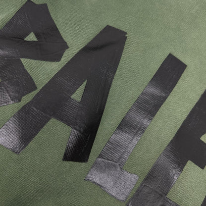Balenciaga Khaki Tape Type Ripped Pocket Hoodie — view 8