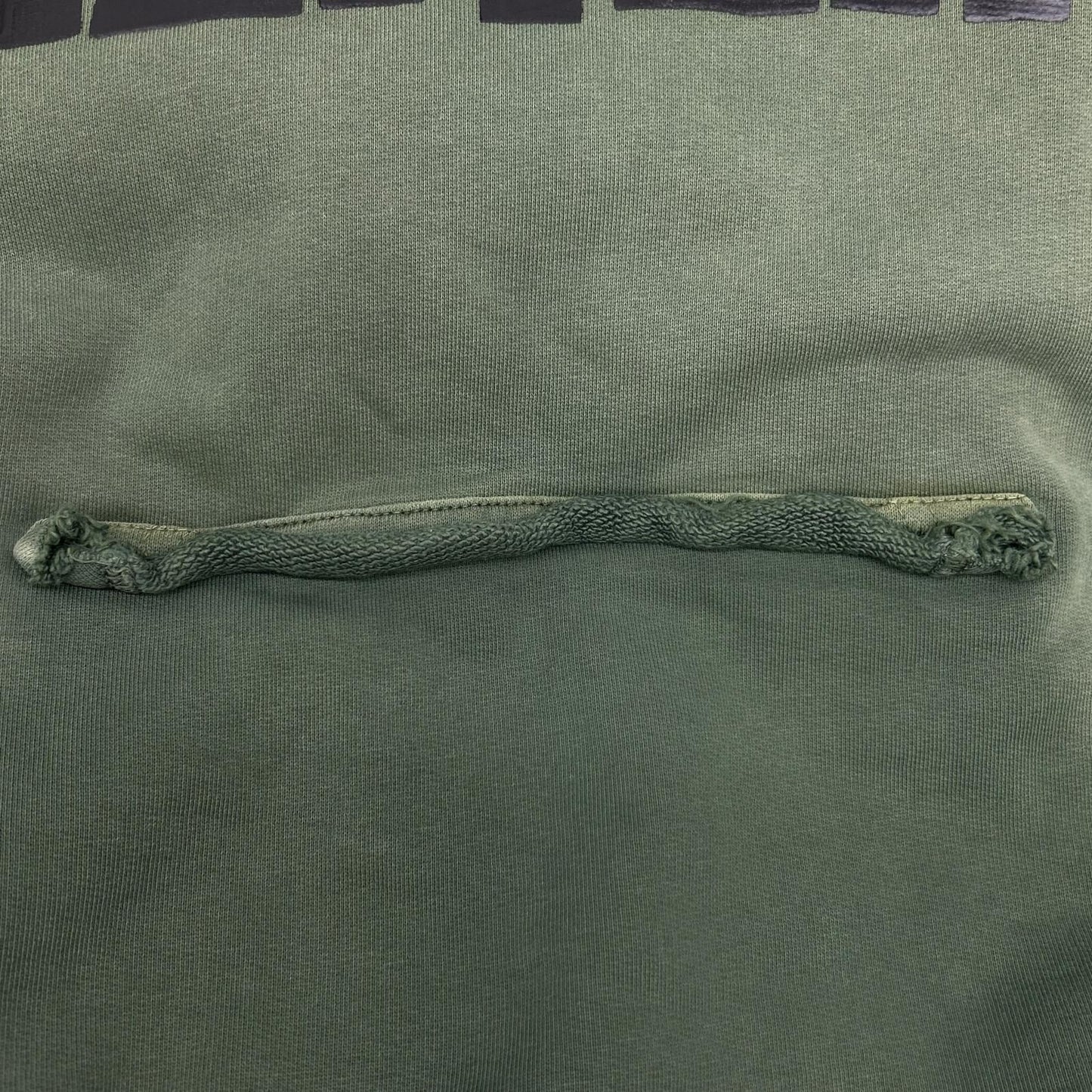 Balenciaga Khaki Tape Type Ripped Pocket Hoodie — view 9