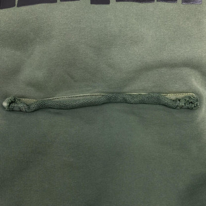 Balenciaga Khaki Tape Type Ripped Pocket Hoodie — view 9