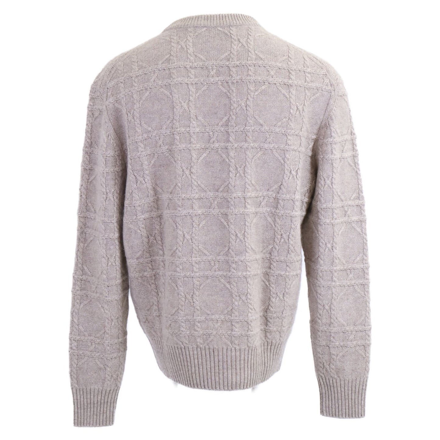 Dior Icon Cannage Cable Knit Linen Cashmere Sweater — view 2