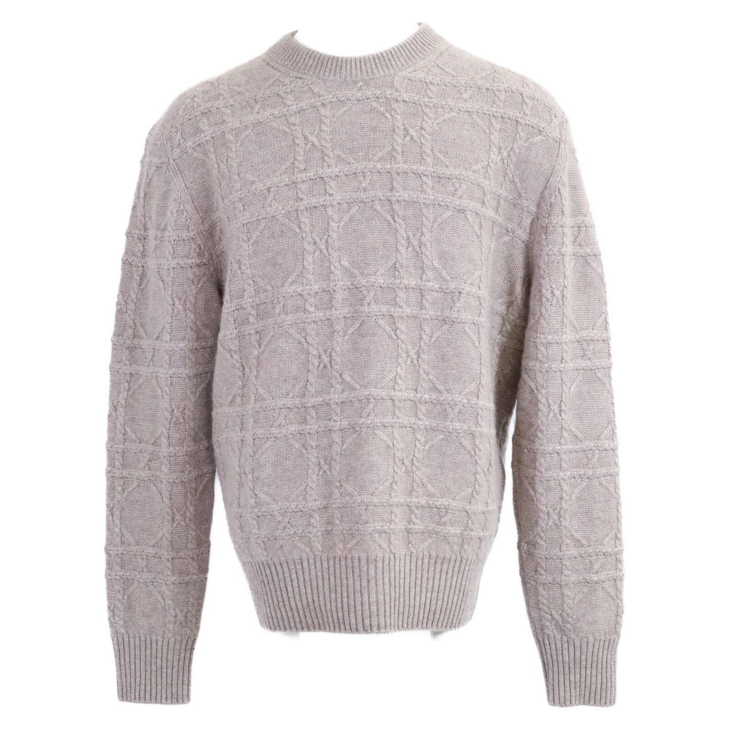 Dior Icon Cannage Cable Knit Linen Cashmere Sweater