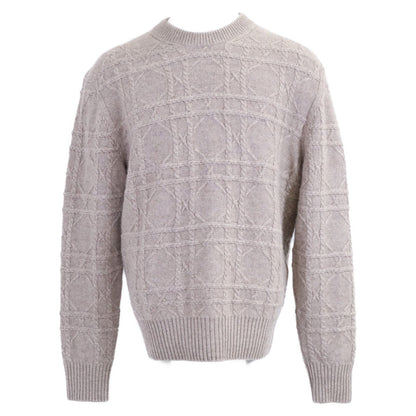 Dior Icon Cannage Cable Knit Linen Cashmere Sweater