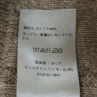 Dior Icon Cannage Cable Knit Linen Cashmere Sweater — view 6