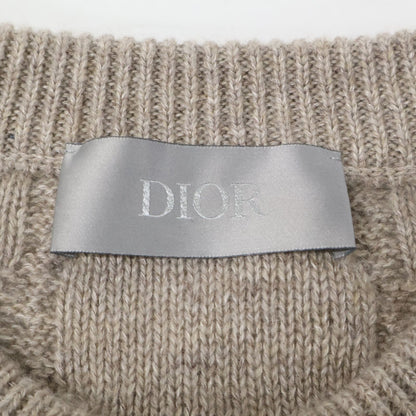 Dior Icon Cannage Cable Knit Linen Cashmere Sweater — view 4