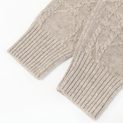 Dior Icon Cannage Cable Knit Linen Cashmere Sweater — view 7