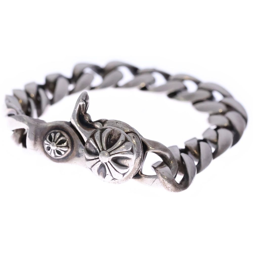 Chrome Hearts Clsc Chn Lnk Classic Link Clip Bracelet 15 Links Silver Vintage