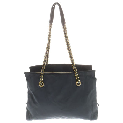 Prada Chain Tote Black Tessuto Gold — view 2