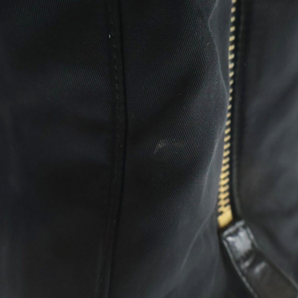 Prada Chain Tote Black Tessuto Gold — view 6