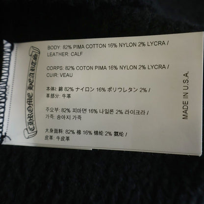 Chrome Hearts Not Calf Hair Leather Cross Patch Knit Pullover Hoodie Not Black — view 8