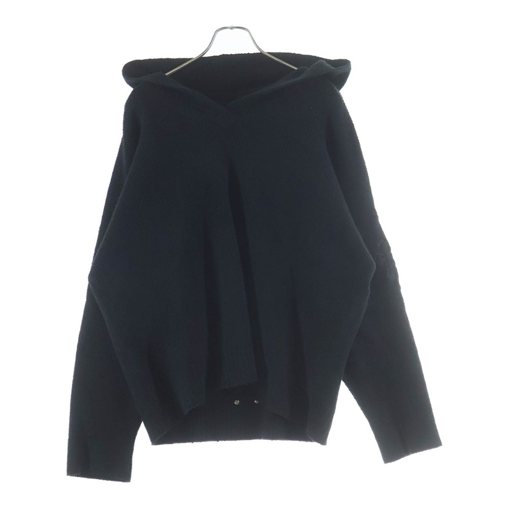 Chrome Hearts Not Calf Hair Leather Cross Patch Knit Pullover Hoodie Not Black — view 2