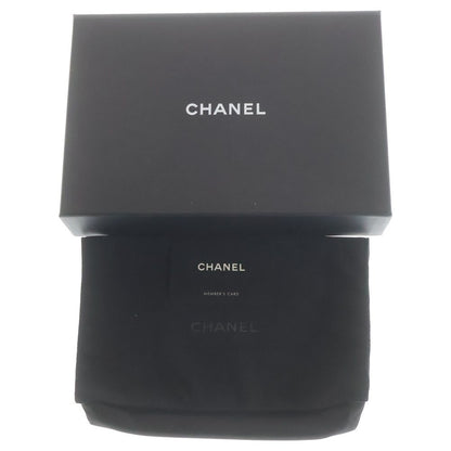 Chanel CC Logo Chain Shoulder Bag Wallet Black Caviar Leather Silver — view 6