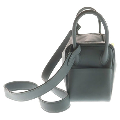 Hermes Lindy Mini Vert Mangrove Swift 2-Way Bag Electrum — view 3