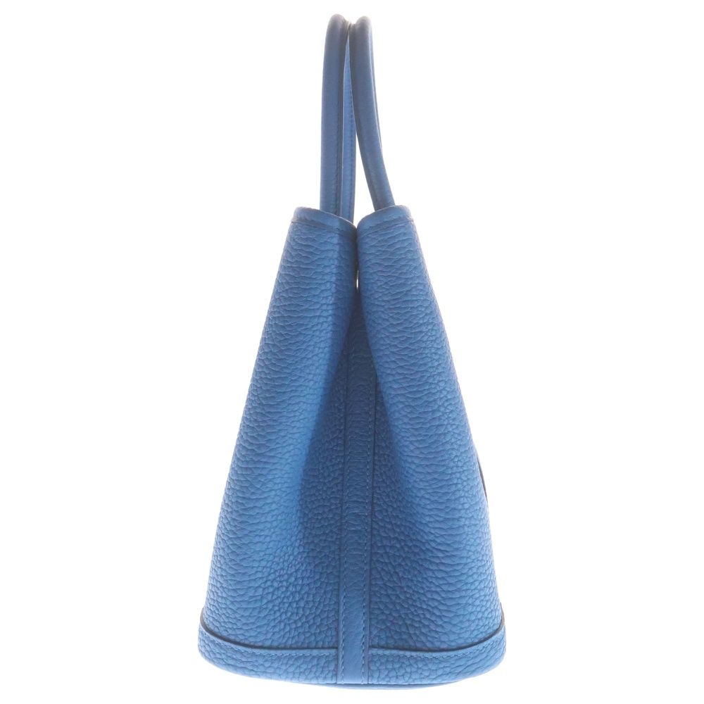Hermes Garden Party TPM Blue Utourmer Negonda Handbag Silver — view 3