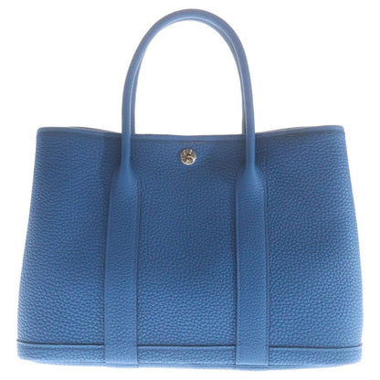 Hermes Garden Party TPM Blue Utourmer Negonda Handbag Silver