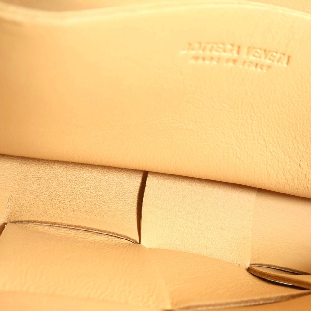 Bottega Veneta Cassette Mini Shoulder Bag Beige Leather — view 4