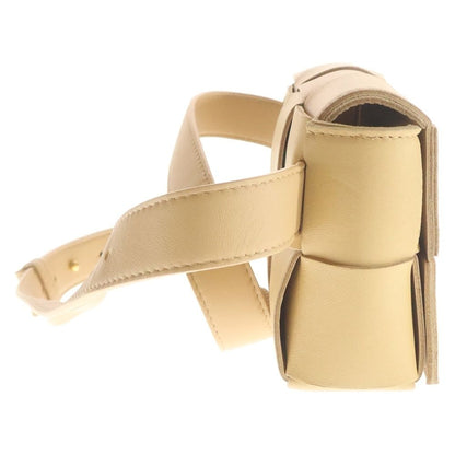 Bottega Veneta Cassette Mini Shoulder Bag Beige Leather — view 3