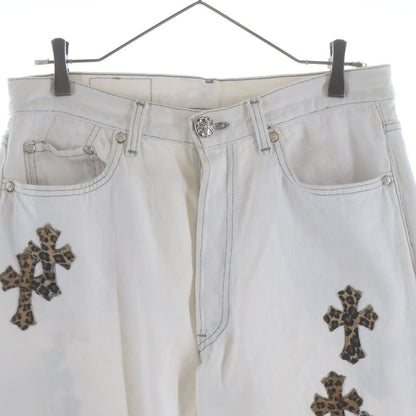 Chrome Hearts Vntg Jean Wht Red Tab Washed Pants with Cross Patch — view 3