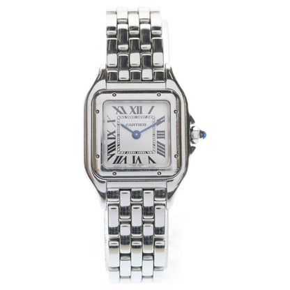 Cartier Panthere de Cartier SM White Dial SS Quartz Watch Silver