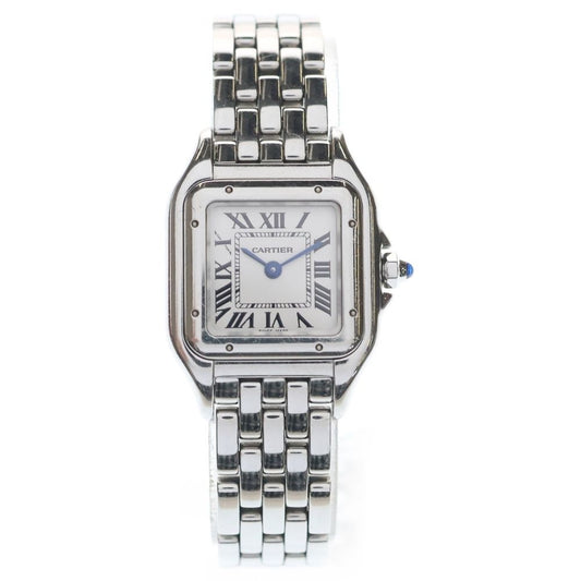Cartier Panthere de Cartier SM White Dial SS Quartz Watch Silver