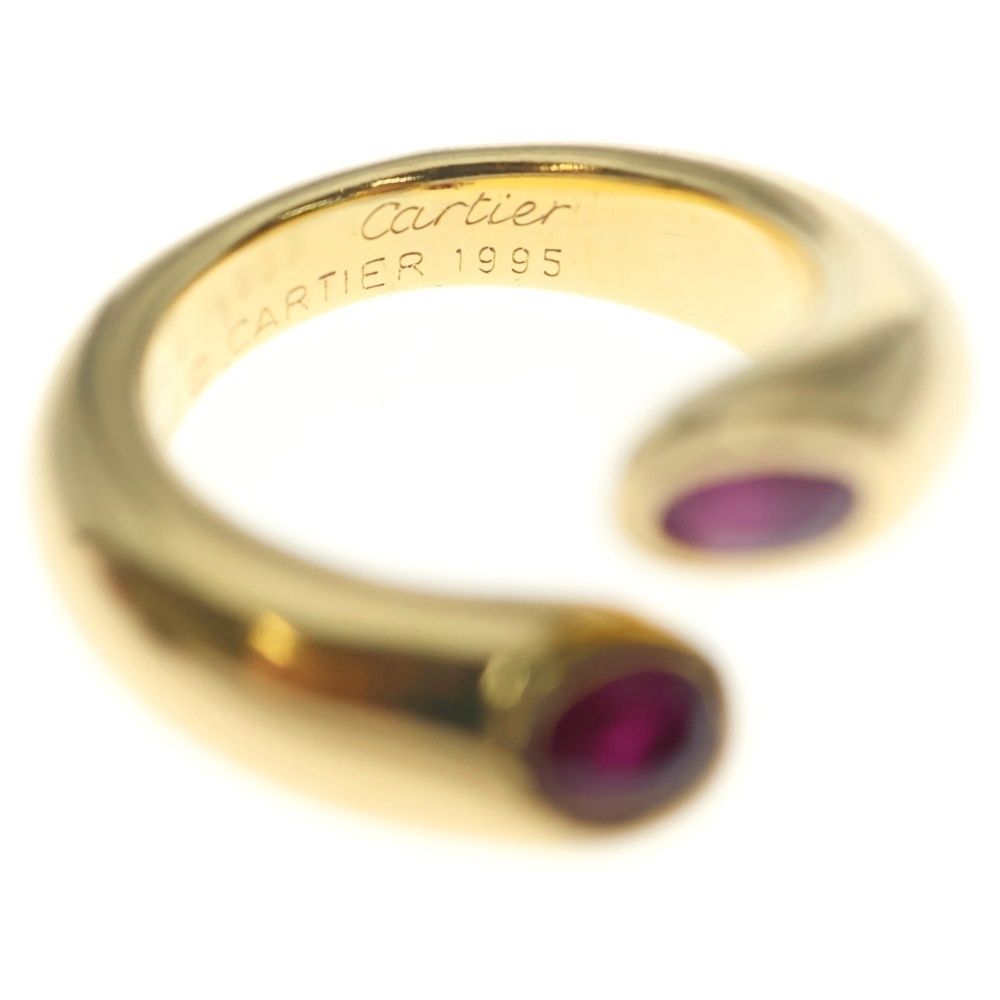 Cartier Ellipse Dotette Ring 18k Yellow Gold Ruby — view 5