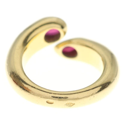 Cartier Ellipse Dotette Ring 18k Yellow Gold Ruby — view 2