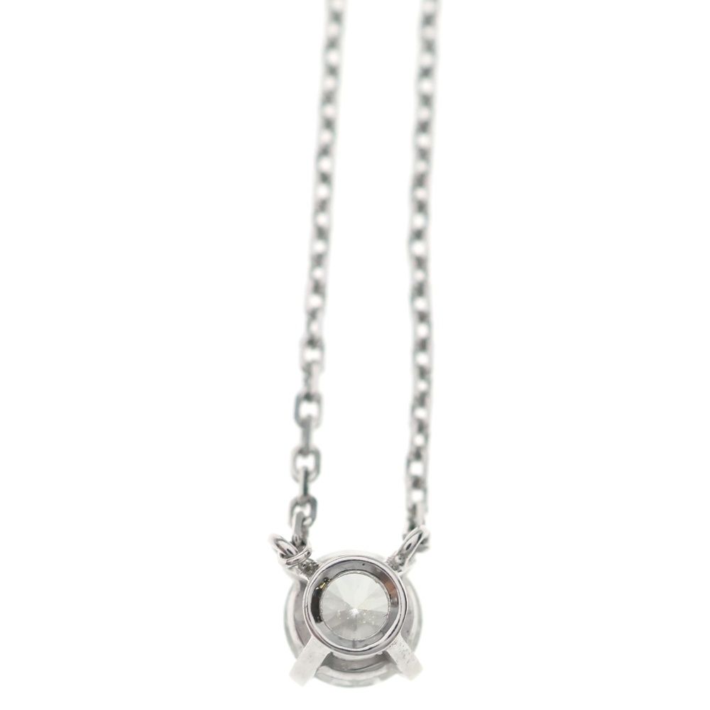 Cartier Solitaire Diamond Necklace Pendant Chain Silver — view 5