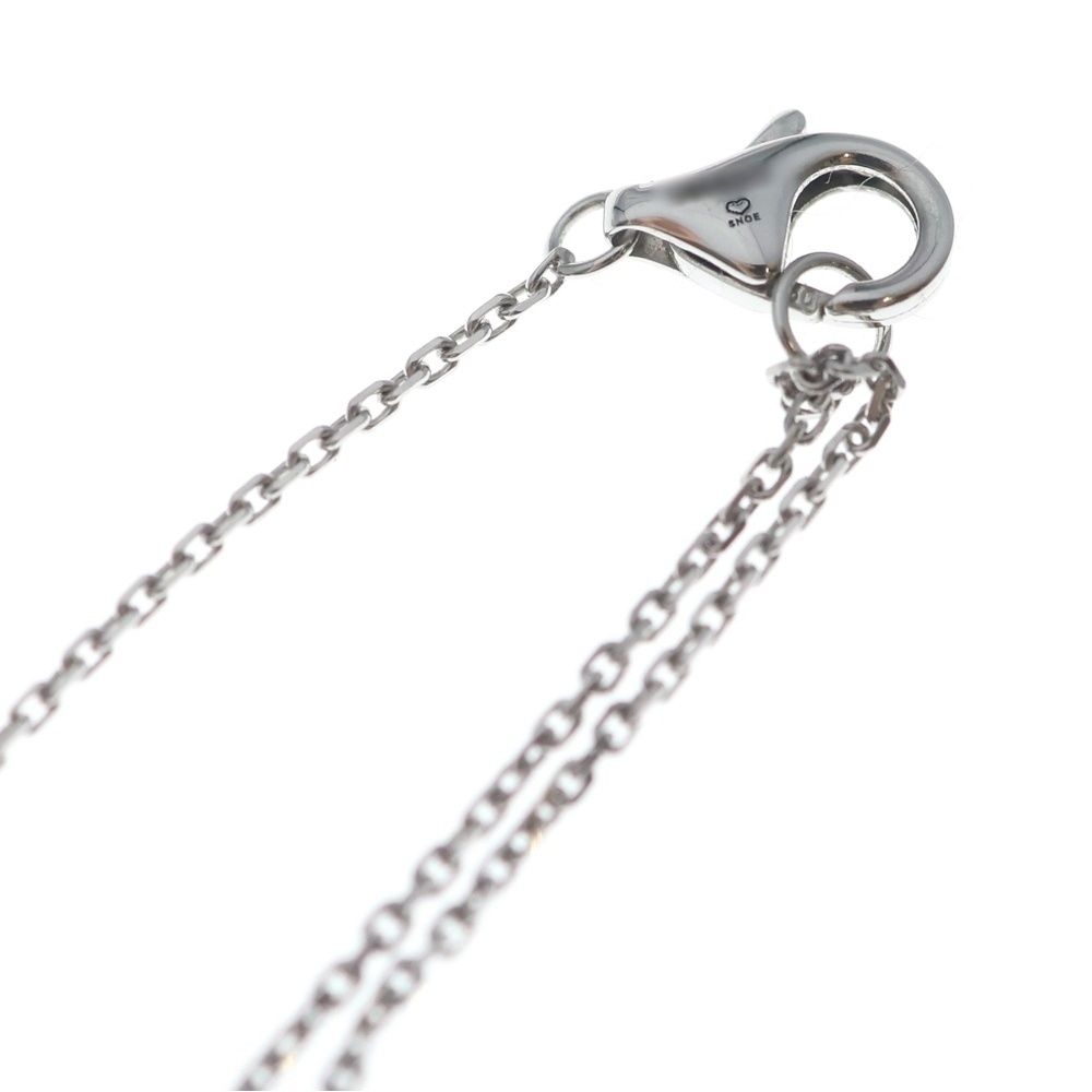 Cartier Solitaire Diamond Necklace Pendant Chain Silver — view 4