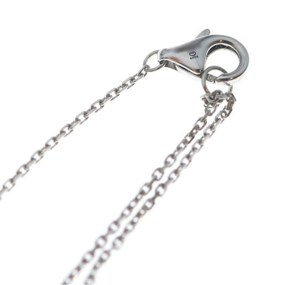 Cartier Solitaire Diamond Necklace Pendant Chain Silver — view 4