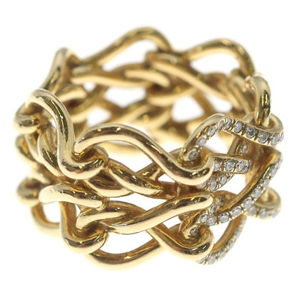 Cartier Infini de Maillon Ring Diamond 18k YG Yellow Gold — view 3