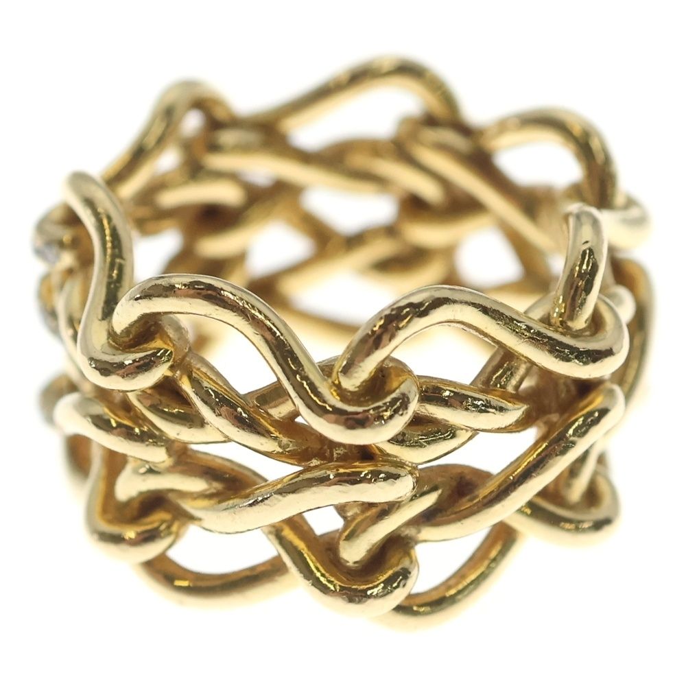 Cartier Infini de Maillon Ring Diamond 18k YG Yellow Gold — view 2