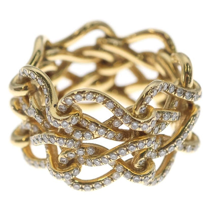 Cartier Infini de Maillon Ring Diamond 18k YG Yellow Gold