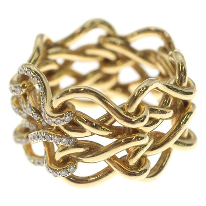 Cartier Infini de Maillon Ring Diamond 18k YG Yellow Gold — view 4