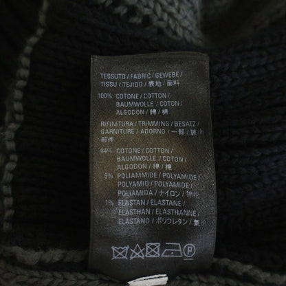 Balenciaga Check Cotton Knit Sweater Black Gray — view 7