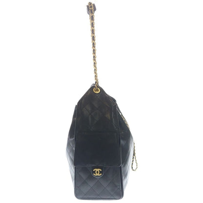 Chanel 25 Shoulder Bag Chain Black Caviar Leather Gold — view 3