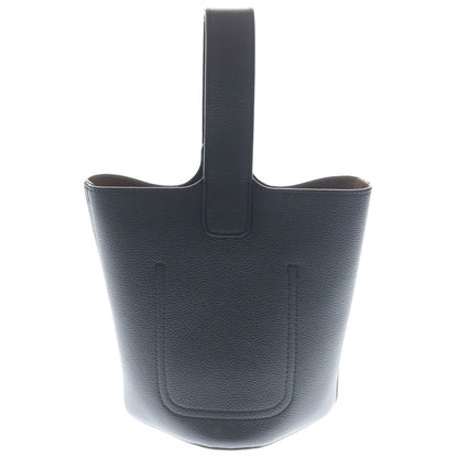 Loewe Pebble Shoulder Bag Black Leather Silver — view 2