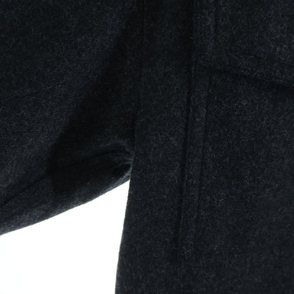 Bottega Veneta Wool Front Multi Pocket Stainless Steel Coat Jacket Dark Gray — view 4
